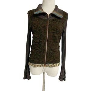 Eva & Claudi Size Small  Top Blouse Lagenlook Wearable Art Boho